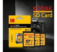 Shein Tarjeta SD Kodak para cámaras, tarjetas de memoria de 32GB/64GB/128GB, alta velocidad de 100MB/s, tarjeta SDXC Clase 10 para almacenamiento de cámaras