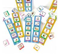 Shein Tarjetas de calendario visual, materiales de aprendizaje de calendario visual para niños, materiales de lenguaje para autismo, tratamiento de material