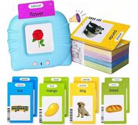 Shein Tarjetas didácticas parlantes, juguete educativo, aprendizaje de inglés, tarjetas de conversación, práctica de idiomas, juguete de tarjetas sensoriale