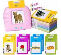 Shein Tarjetas didácticas parlantes para educación temprana, aprender inglés, tarjetas didácticas verbales, práctica de idiomas, juguetes sensoriales Montes