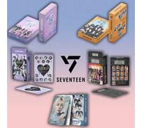 Shein Tarjetas fotográficas de ídolos K-pop Seven-Teen/Nflying, adecuadas para scrapbooking, decorar portafolios de identificación/tarjetas de transporte, r