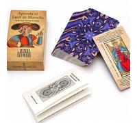 Shein Tarot de Marsella para principiantes en español, cartas de tarot ilustradas con significados para una interpretación fácil, aprende a leer el tarot co