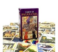 Shein TAROT PAGAN CATS, Cartas de Adivinación, Perfecto Como Un Regalo Misterioso Para Acción de Gracias, Navidad, Fiestas de Año Nuevo y Noches de Fantasía