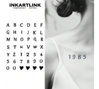 Shein Tatuaje revolucionario de tecnología INKARTLINK, tatuaje semi-permanente, tatuaje realista con letras, números, emociones, tatuaje temporal, tatuaje f