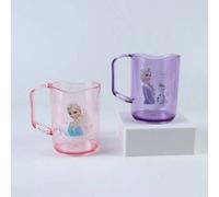 Shein Taza de enjuague bucal lavable con diseño de la Princesa Elsa de Disney Frozen, para hombres y mujeres, taza de lavado de plástico