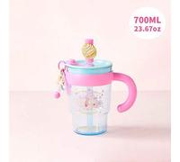 Shein Taza de mano con tema de flor de cerezo de Disney Winnie the Pooh, capacidad práctica de 700 ml/23.67 oz, material TRITAN a prueba de golpes, gran com