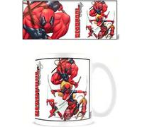 Shein TAZA DEADPOOL MARVEL -Taza Licencia Oficial - Diseño Ergonómico - Impresión Duradera - Material Resistente - Ideal para Regalo