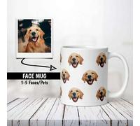 Shein Taza personalizada con retrato de perro, taza de mascota personalizada, regalo para mamás de perros, taza con foto, regalo para amantes de perros, mam