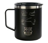 Shein Taza Termo 400Ml F.C. Barcelona Navy Blue Deportiva y Funcional | Taza Termo F.C. Barcelona Capacidad 400ml y Termo para Bebidas Frías y Calientes, Pe