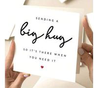 Shein Te envío un fuerte abrazo, que esté allí cuando lo necesites - Tarjeta extrañándote, tarjeta a larga distancia, tarjeta de abrazo, tarjeta pensando en