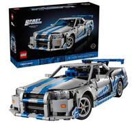 Shein Technic 2 Fast 2 Furious Nissan Skyline GT-R (R34) Coche - Kit DIY y set de construcción para adultos - Modelo coleccionable de carreras callejeras co