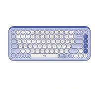 Shein Teclado Bluetooth "POP ICON KEYS", entrada ligera, diseño portátil práctico, larga duración de la batería, atajos personalizables, color morado