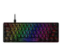 Shein Teclado de juego mecánico HyperX Alloy Origins 60 - Ultracompacto con formato del 60%, retroiluminación LED RGB, compatible con el software NGENUITY