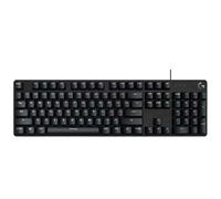 Shein Teclado G412 SE Conexión por cable Eje mecánico en T (eje marrón) Cubierta superior exquisita 4 efectos de retroiluminación Teclas de control multimed