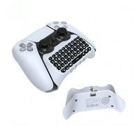 Shein Teclado inalámbrico para control de PlayStation5, gamepad portátil mini inalámbrico 3.0 con batería de 500mAh, chatpad con altavoz incorporado y conec