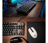 Shein Teclado mecánico Logitech G412 TKL SE | Configuración dual propósito para esports | Retroiluminación blanca | Sensación de aleación de aluminio