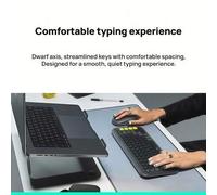 Shein Teclado Ultra Delgado Bluetooth POP ICON KEYS: Escritura Silenciosa, Batería de Larga Duración con Carga Rápida Tipo C, Cambio entre Varios Dispositiv