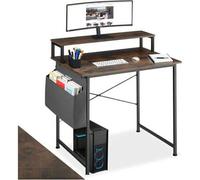 Shein tectake. ® Mesa Comedor Industrial, Mesa Cocina, 4 Estantes Laterales, Muebles de Salon Moderno, Muebles de Cocina - 137 x 55 x 75 cm Madera Industr