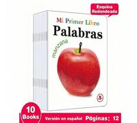 Shein TEENYBABY 10 libros en español de la serie "Mi primer libro", diseñados para aumentar el vocabulario temprano, ampliar los horizontes y promover el de