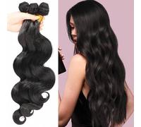 Shein Tejido de cabello humano brasileño con ondas naturales - Oferta exclusiva de Navidad y Carnaval en el salón - Cabello humano premium para mujer - Look