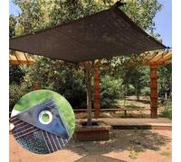Shein Tela de sombreado negra, malla parasol con borde reforzado y ojales, red de sombra para pérgola, plantas de invernadero, jardines, patio, toldos