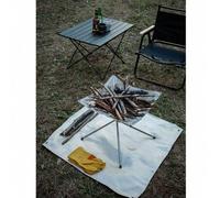 Shein Tela ignífuga para acampar al aire libre, picnic, barbacoa, almohadilla aislante, manta ignífuga para altas temperaturas, tela ignífuga, espesor 0,5 m