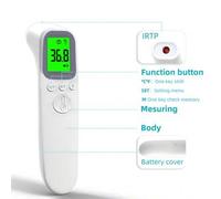 Shein Termómetro digital portátil y pequeño de frente sin contacto, termómetro médico para medir la temperatura corporal y la fiebre, herramienta de medició