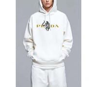 Shein The new autumn and winter Hooded Sweatshirt for men from the USA features patterns and short sleeves, made of pure cotton, offering softness and comf