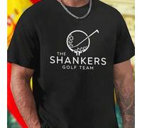 Shein THE SHANKERS GOLF TEAM Camiseta Hombre Algodón Deportiva Casual Moderna Ligera Cómoda Regalo Original Exclusiva Oferta Diseño Ideal Golf Ropa Masculin