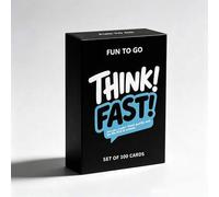 Shein Think Fast - Juego de 100 cartas para 2-10 adultos y familia, desafíos de respuesta rápida y giros divertidos, excelente para noches de juegos, fiesta