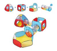 Shein Tienda de campaña 5 en 1 con túnel y aro de baloncesto para niños, niñas, bebés y niños. Casita plegable para interior y exterior con bolsa de transpo