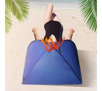 Shein Tienda de campaña pequeña con protección facial, minitienda para la cabeza, minitienda de playa, reposacabezas, tienda emergente con protección solar,