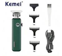 Shein Tijeras de peluquero, recortadora de cabello para hombres con Body de metal, recortadora de hoja en T con brecha cero de 0 mm para depilar cabeza calv