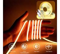 Shein Tira de luz LED COB - Alimentada por USB, autoadhesiva y recortable, control táctil - Mantenga presionado para ajustar el brillo, 3 temperaturas de co