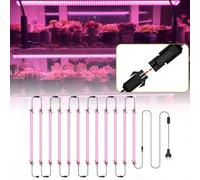Shein Tira de luz LED para crecimiento de plantas de espectro completo 220V luz verde para plantas UV+IR luz roja y azul para hidroponía interior flores plá
