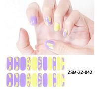 Shein Tiras de gel semicuradas, color beige jalea, 22 piezas de envolturas gel, pegatinas, requiere luz UV, calidad de salón, larga duración