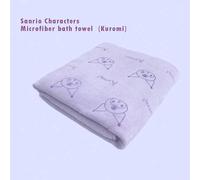 Shein Toalla de baño de microfibra con personajes de Kuromi de Sanrio - Hecha de material de microfibra suave y amigable con la piel con excelente absorción