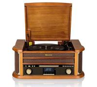 Shein Tocadiscos de Vinilo Vintage, Acabado Madera ✅Envíos 24/48h✅ Radio DAB DAB+ FM, Reproductor CD, Cassette, USB,Roadstar, HIF1993DBT, Madera