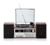 Shein Tocadiscos de Vinilo Vintage, Acabado Madera ✅Envíos 24/48h✅ Radio DAB DAB+ FM, Reproductor CD, Cassette, USB,Roadstar, HIF-8892D+BT, Madera
