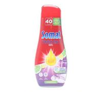 Shein Todo en 1 Limón Detergente Lavavajillas 40 Dosis, jabón lavavajillas con gran poder de limpieza para ciclos cortos, vajilla brillante 640 ml