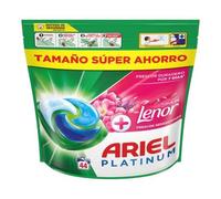 Shein Todo-en-1 PODS Platinum + Lenor "Frescor Sensaciones" - Detergente en cápsulas para lavadora, 44 dosis, frescor hasta 7 días, 100% soluble incluso en