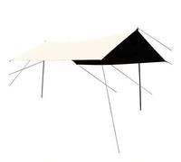 Shein Toldo de camping de goma negra para exteriores, para 3 o 4 personas, con revestimiento grueso, protección contra la lluvia y el sol, equipo de camping