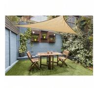 Shein Toldo de sombra solar para exteriores, toldo impermeable a prueba de lluvia para patio, vela parasol, vela parasol de 4 esquinas, carpa triangular par