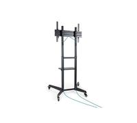 Shein TooQ RAMSÉS Soporte de Suelo con Ruedas para Pantallas 37"- 70", Negro