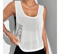 Shein Top de entrenamiento deportivo con espalda recortada
