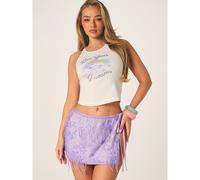 Shein Top de tirantes con estampado gráfico de sueños arcoíris para uso casual en festivales de verano