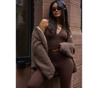 Shein Top de tirantes para entrenamiento deportivo de alto rendimiento con cuello halter, compresión y soporte para yoga, fitness, running, ejercicio y gimn