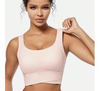 Shein Top de yoga de la pasarela con función de soporte y recogido que le da una hermosa forma de espalda, top deportivo transpirable para hacer ejercicio e