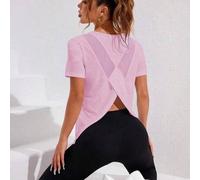 Shein Top deportivo de tirantes con estampado geométrico y bajo curvo para mujeres, para gimnasio y entrenamiento