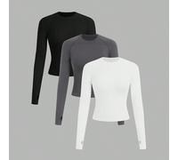 Shein Top deportivo de tirantes rectos, ajustado, tipo top corto para entrenamiento